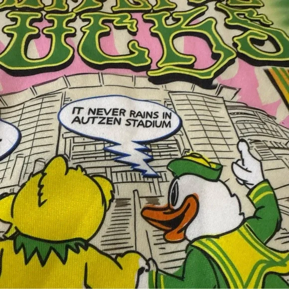 Oregon Tie-Dye Pullover Hoodie - Yellow & Green - Picture 12 of 15